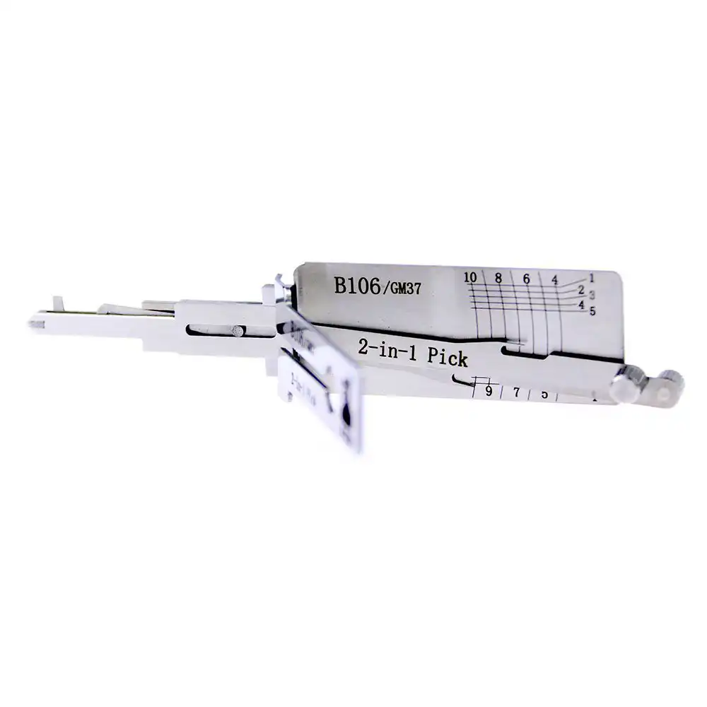 Classic Lishi B106 GM37 (Non-warded) 2-in-1 Decoder and Pick for