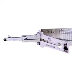 Classic Lishi B111 B106 (Warded) 2-in-1 Decoder and Pick for GM Z Keyway