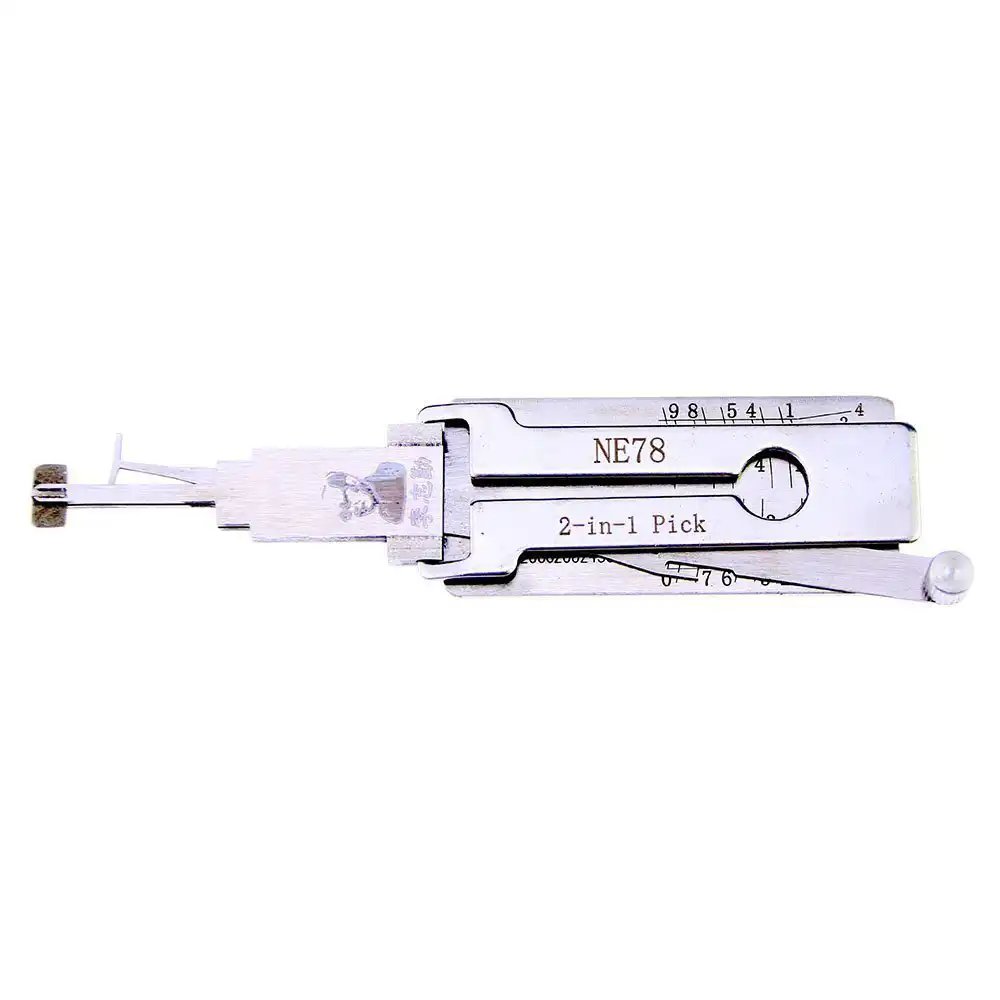 Classic Lishi NE78 2-in-1 Decoder and Pick for Peugeot - Classic Lishi