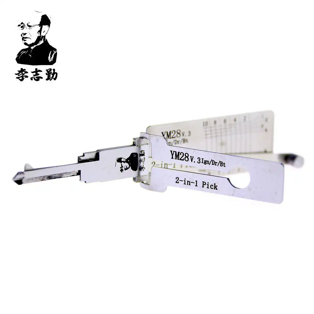 トシ Classic Lishi YM28 2-in-1 Decoder and Pick for Vauxhall/Opel
