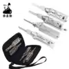 Classic Lishi Residential Picks Bundle of 4 (SC1, SC4, KW1, KW5) & Magnetic Carrying Case